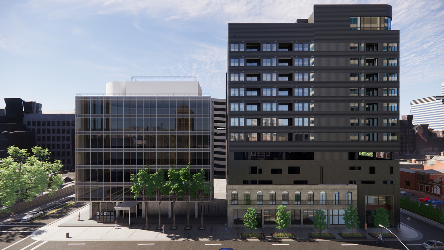 195 East Broad Street Exterior Rendering